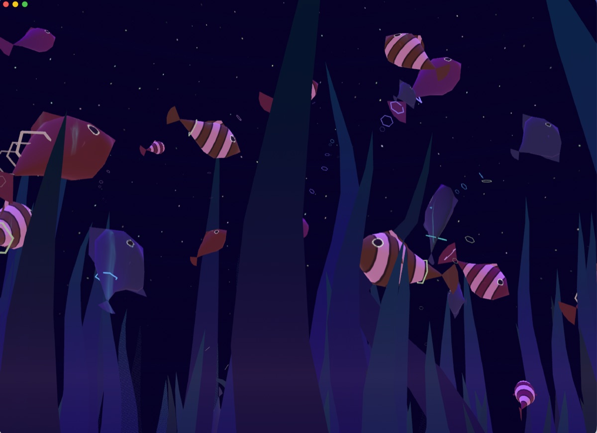 Blue kelp scene